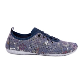 Scarpe da donna realizzate con artiker a motivi naturali 56c2691 blu