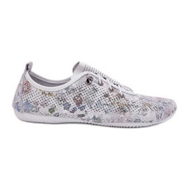 ARTIKER Scarpe da donna realizzate con artistirker a motivi naturali 56C2688 BIANCO