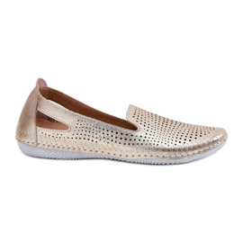 Ballerine openwork realizzate con artiker in pelle naturale 56C2694 PLN d'oro