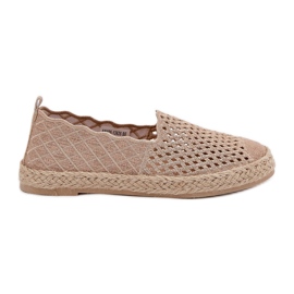 Espadrille femminili con Vinceza 13625 Braiglia Beige
