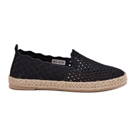 Espadrille da donna con Vinceza 13625 Black Braid nero