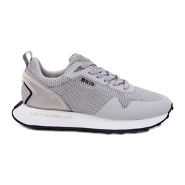 Sneaker maschili sulla Big Star RR174358 Sistema di piattaforma hi-polestri Grey System grigio