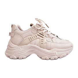 Evento Enormi scarpe sportive femminili sneaker beige