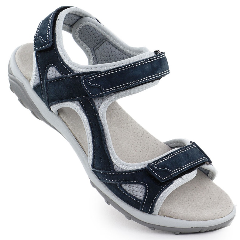 Cambell Camell AL94327 Sandali in pelle in pelle blu navy