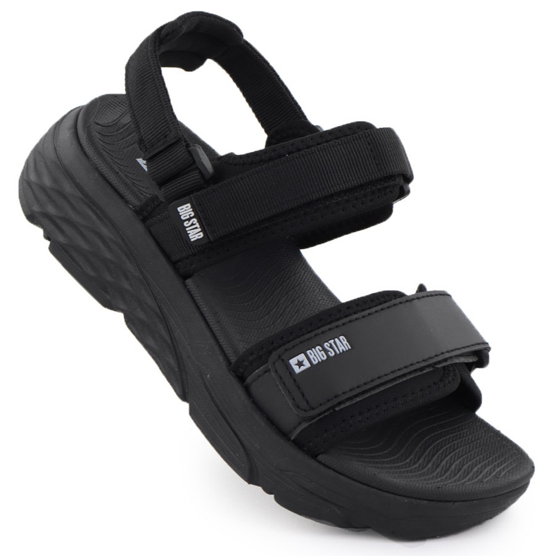 Sandali sportivi in ​​velcro da donna Big Star RR274A076 nero