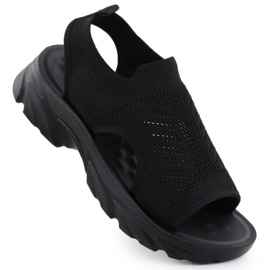 Sandali da donna costruiti -In Black Potocki a90302 nero