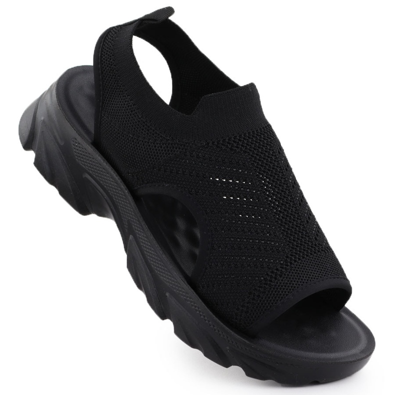 Sandali da donna costruiti -In Black Potocki a90302 nero