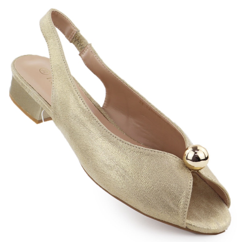Sandali a ruote basse da donna Golden T.Sokolski 136 d'oro
