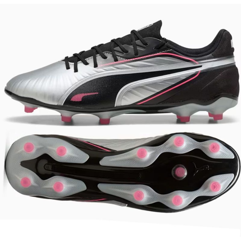 Puma King Match FG/AG 108315-02 Scarpe da calcio grigio