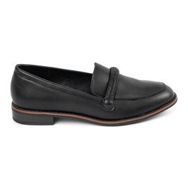 Mocassini neri con inserto in pelle Sergio Leone nero