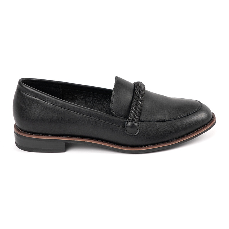 Mocassini neri con inserto in pelle Sergio Leone nero