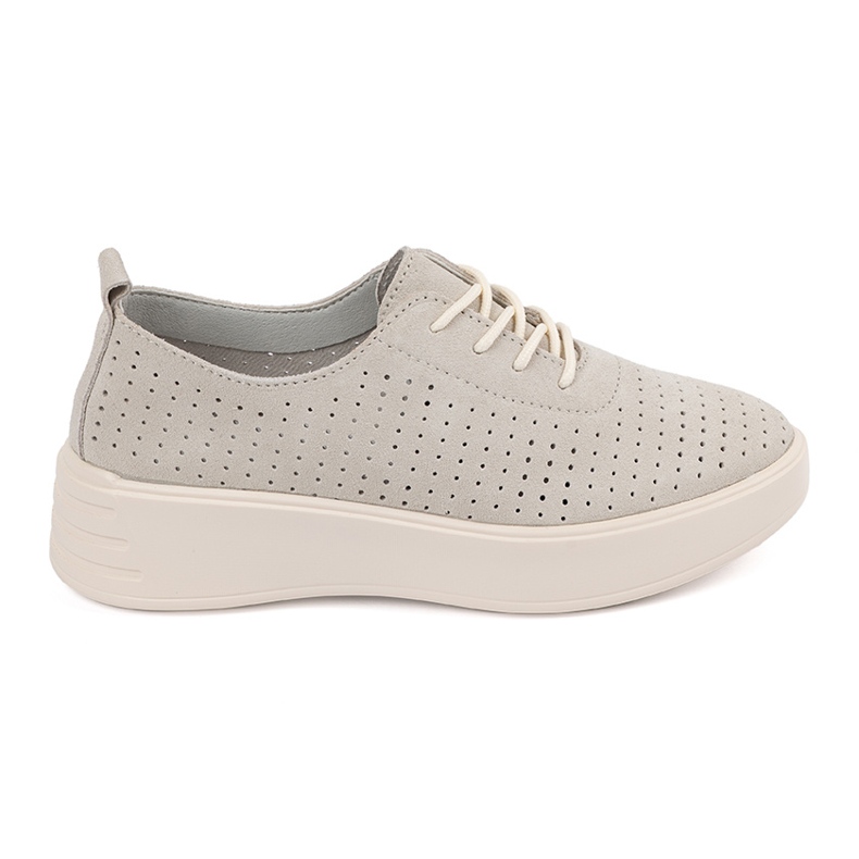 Sergio Leone Openwork Leather Shoes beige