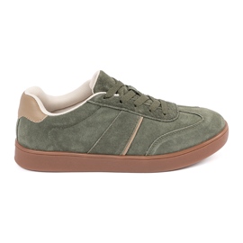 Sneaker sneaker in pelle scamosciata Sergio Leone verde