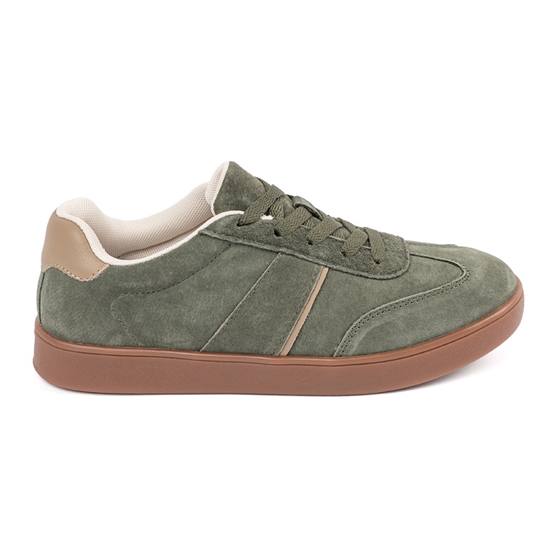 Sneaker sneaker in pelle scamosciata Sergio Leone verde