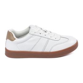 Sneaker bianche in pelle scamosciata Sergio Leone bianca