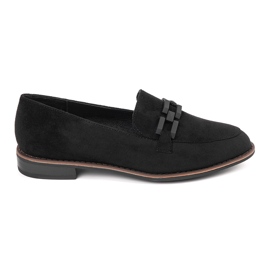 Mocassine nere Sergio Leone con una catena nera nero