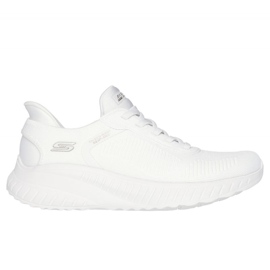 SKECHERS SLIP-INSS: Bobs Sport Squad Chaos 117497 OFWT Shoes bianco