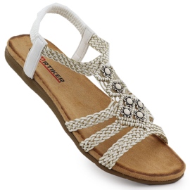 Sandali comodi da donna Slip -Up White Artiker 56C1323 bianco