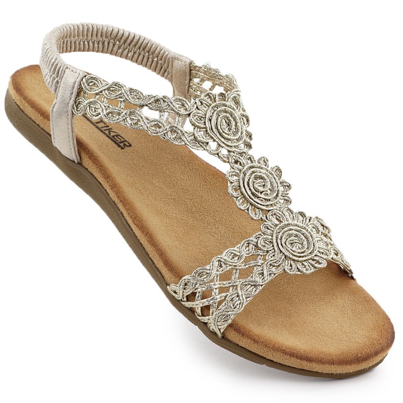 Sandals comodi da donna Irona Golden Artiker 56C1281 d'oro