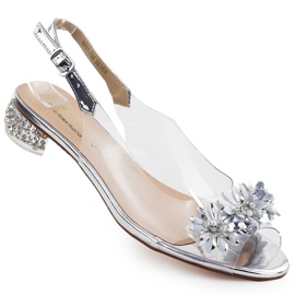 S.Barski Teli alti delle donne trasparenti con zirconi Srebrne S. Barski MR51-709 argento