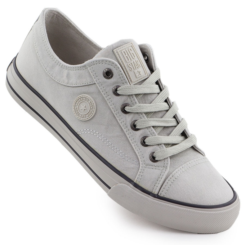 Sneaker tessili maschili grigio big star rr174341