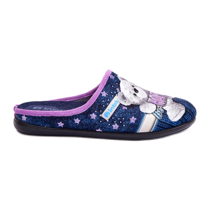 Pantofole da donna con un blu navy inblu GF000025