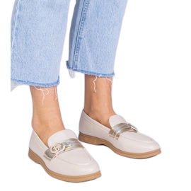 Beige eco -pleather moca