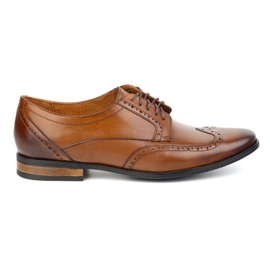 Olivier Scarpe in pelle maschile - Modello 1023 marrone