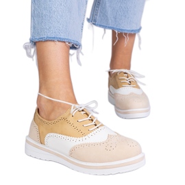 Scarpe Oxford classiche beige