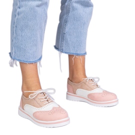 Scarpe Oxford classiche rosa