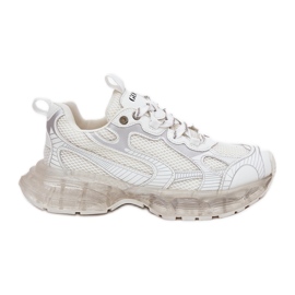 Sneakers in pelle da donna Goe rr2n4083 beige