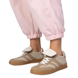 Sneaker beige sneaker sportive femminili