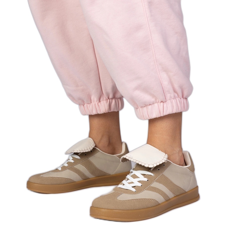 Sneaker beige sneaker sportive femminili