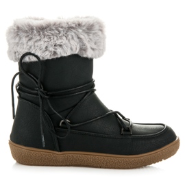 Kylie Stivali con pelliccia nero