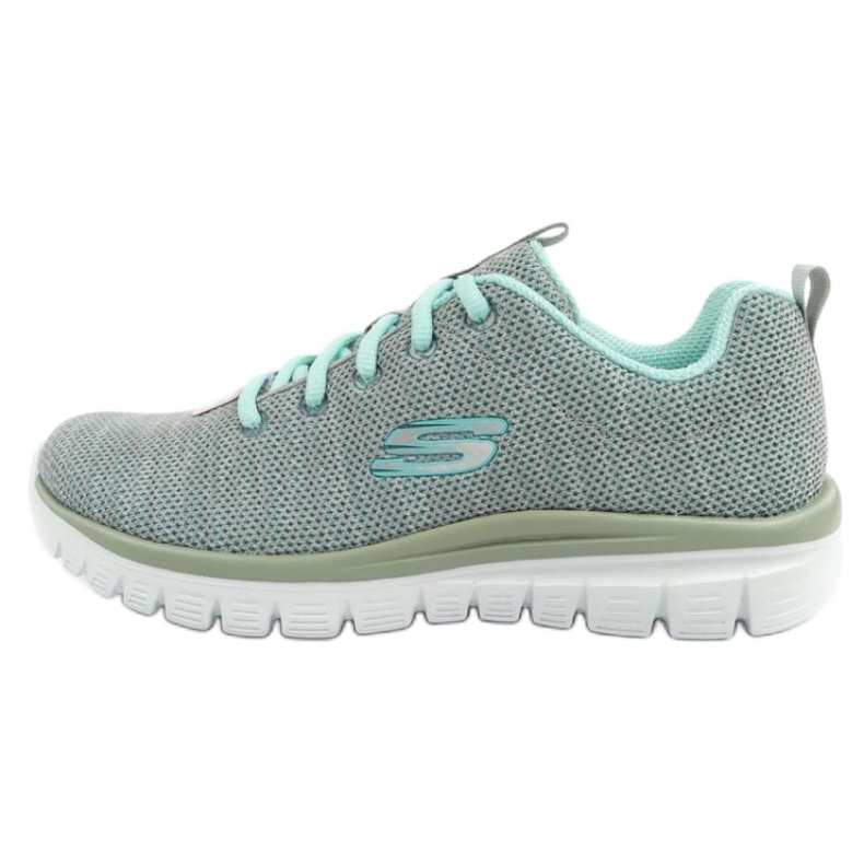 Skechers Schechers Graceful Twisted Fortune Shoes 12614/Gymn grigio
