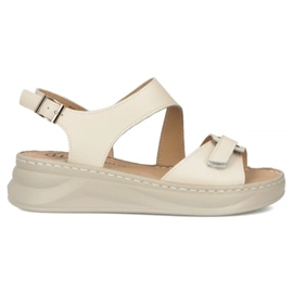 Filippo Sandali in pelle femminile per beige ds7043/25 BE zeppe
