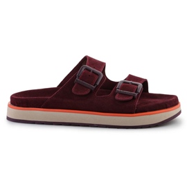 D.Franklin Flip Flip Filla del sandalo Nordico DFSH405004-BURG rosso