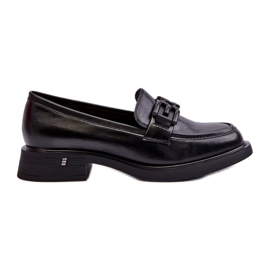 Vinceza Mocassini in pelle da donna con decorazione nera nero