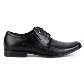 Olivier Scarpe eleganti da uomo in pelle 302T3 nere nero