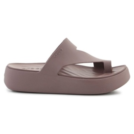 Flip-flops Crocs Vethay Platform Toe Loop 210834-0LF marrone