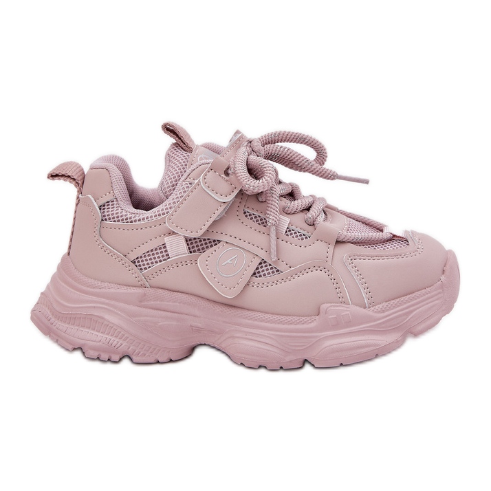 Sneaker per bambini sulla piattaforma rosa