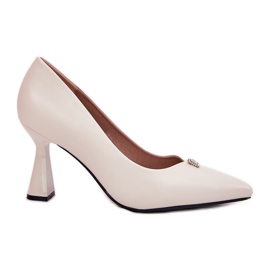 Eleganti pompe sul beige Vinceza 62222 esteso