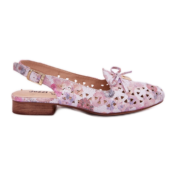 Jezzi Ballerine aperte con un tallone a multicolore aperto