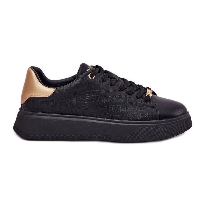 Sneaker femminili con Eco Leather Big Star RR274257 Black nero