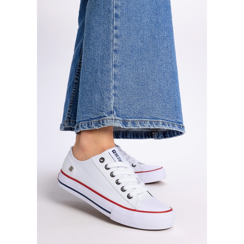 Big star dd274336 scarpe bianche sneaker bianca