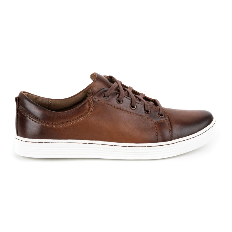 Olivier Scarpe casual da uomo in pelle 946MA marrone