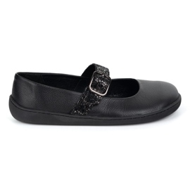Barefoot Women's Ballerinas Olivier 1770Pol in pelle con fibbia nera nero