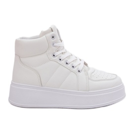 Evento Sneaker da donna alte sulla piattaforma bianca