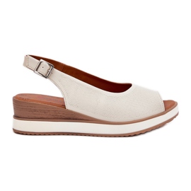 ARTIKER Sandali in pelle sull'artker 56C2316 Light Basic beige