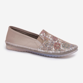 Ballerinas in pelle modellata Maciejka T3512-73 beige